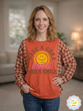 Orange Coke Sunshine Flannel Shirt — 2XL