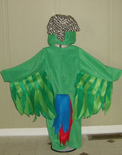Kids Pirate Parrot Costume, Colorful Bird Dress Up, Halloween Outfit