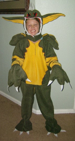 Stripe Gremlins Monster Plush Halloween Costume Kids Monster Plush Cosplay Creature Horror Movie Outfit