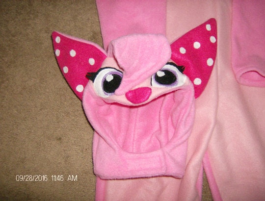 Fleece Strawberry Shortcake Dog Costume, Pink Puppy Halloween Outfit