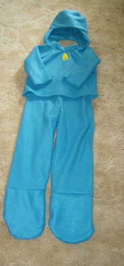 Plush Pocoyo Inspired Halloween Costume Cartoon Inspired Kids Cosplay Fleece Character Outfit