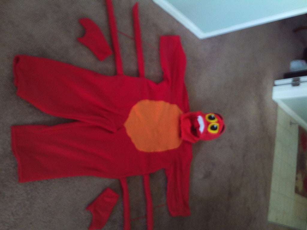 Red Lobster Halloween Costume Outfit, Kids Lobster Costume, Ocean Animal Halloween Costume, Funny Sea Creature Costume