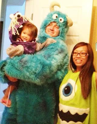 Mike Wazowski Monster Halloween Costume , One Eyed Monster Halloween Costume, Funny Green Monster Costume, Kids Monster Dress Up