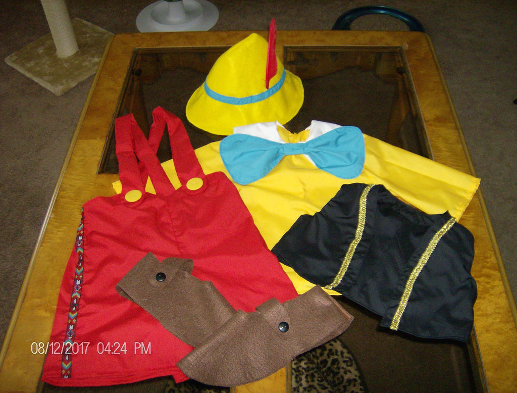 Pinocchio Wooden Boy Halloween Costume, Wooden Boy Costume, Fairytale Halloween Costume, Storybook Cosplay, Whimsical Puppet Suit