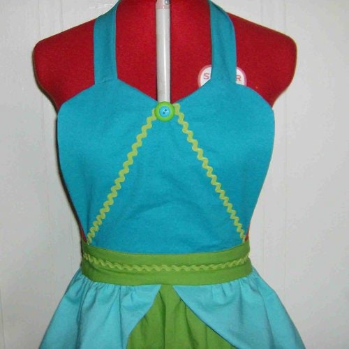 Drizella Stepsister Apron Costume Retro Maid Waitress Uniform Cinderella Inspired Halloween Cosplay
