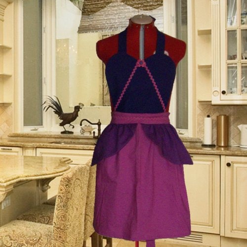 Anastasia Inspired Apron Costume Retro Maid Waitress Uniform Princess Halloween Cosplay