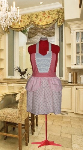 Little Bo Peep Apron Costume Retro Maid Waitress Uniform Pink Pinup Halloween Cosplay Outfit