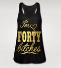 Forty & Fabulous Tank Top: 40th Birthday Party Shirt