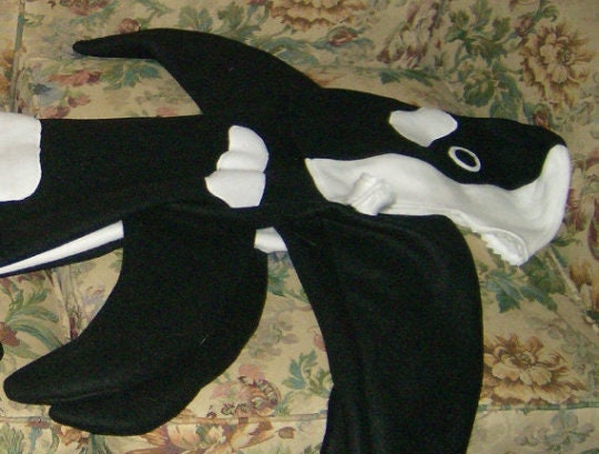 Kids Orca Killer Whale Halloween Costume, Kids Killer Whale Costume, Ocean Animal Halloween Costume, Cute Orca Costume for Kids