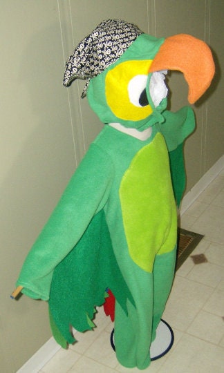 Kids Pirate Parrot Costume, Colorful Bird Dress Up, Halloween Outfit