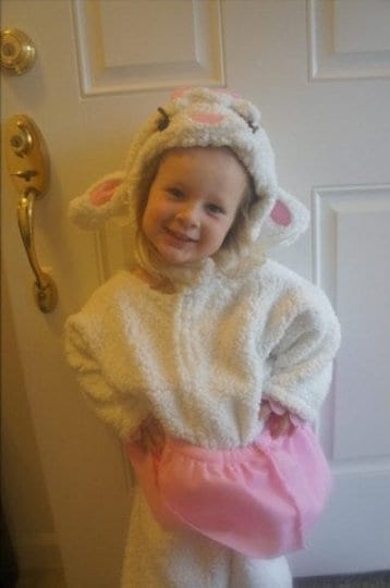 Lamb Halloween Costume Outfit, Kids Lamb Costume, Cute Sheep Halloween Costume, Plush Farm Animal Costume for Kids