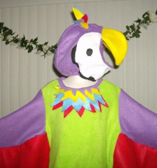 Kids Parrot Bird Halloween Costume, Kids Bird Costume, Tropical Animal Halloween Costume, Colorful Parrot Outfit, Jungle Bird Suit