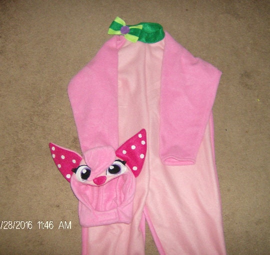 Fleece Strawberry Shortcake Dog Costume, Pink Puppy Halloween Outfit