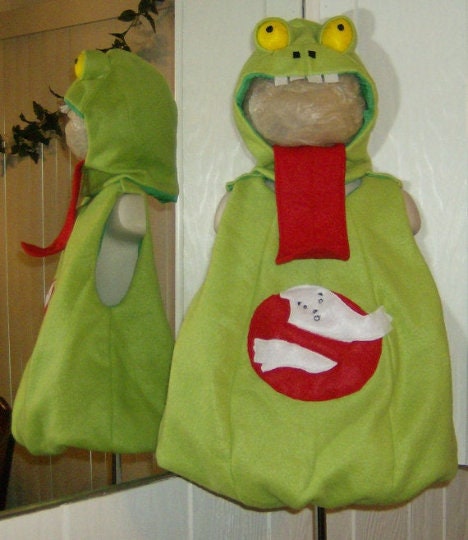 Unisex Slimer Fleece Costume, Ghostbuster Halloween Cosplay Suit
