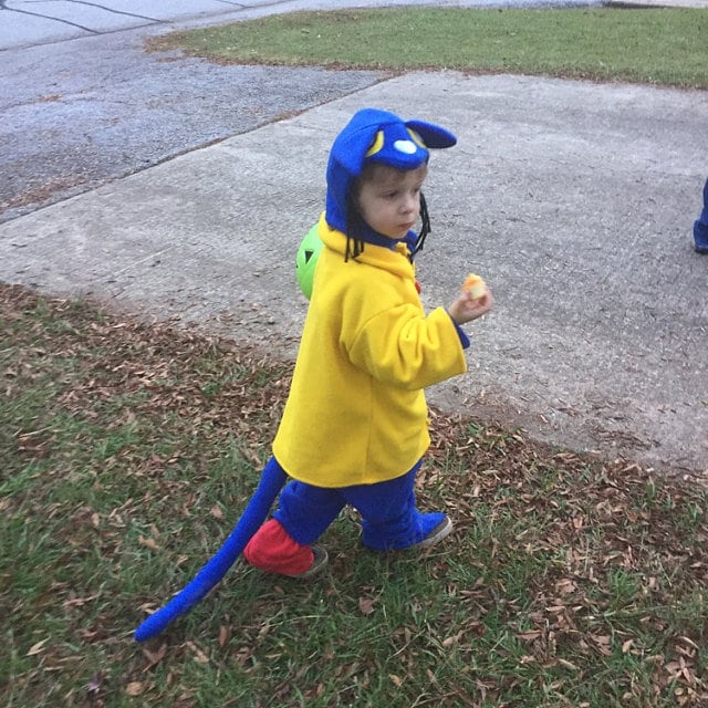 Blue Cat Fleece Costume, Yellow Jacket, Halloween Outfit, Kids Cartoon Cosplay