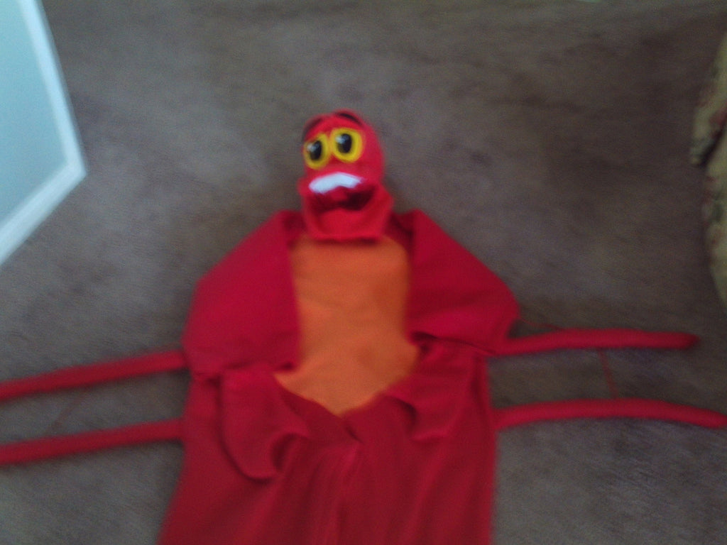 Red Lobster Halloween Costume Outfit, Kids Lobster Costume, Ocean Animal Halloween Costume, Funny Sea Creature Costume