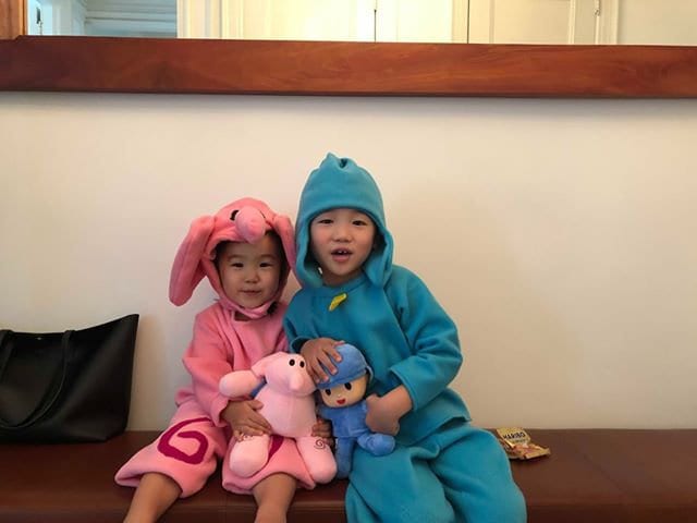 Pink Fleece Elephant Costume for Kids, Halloween Animal Outfit