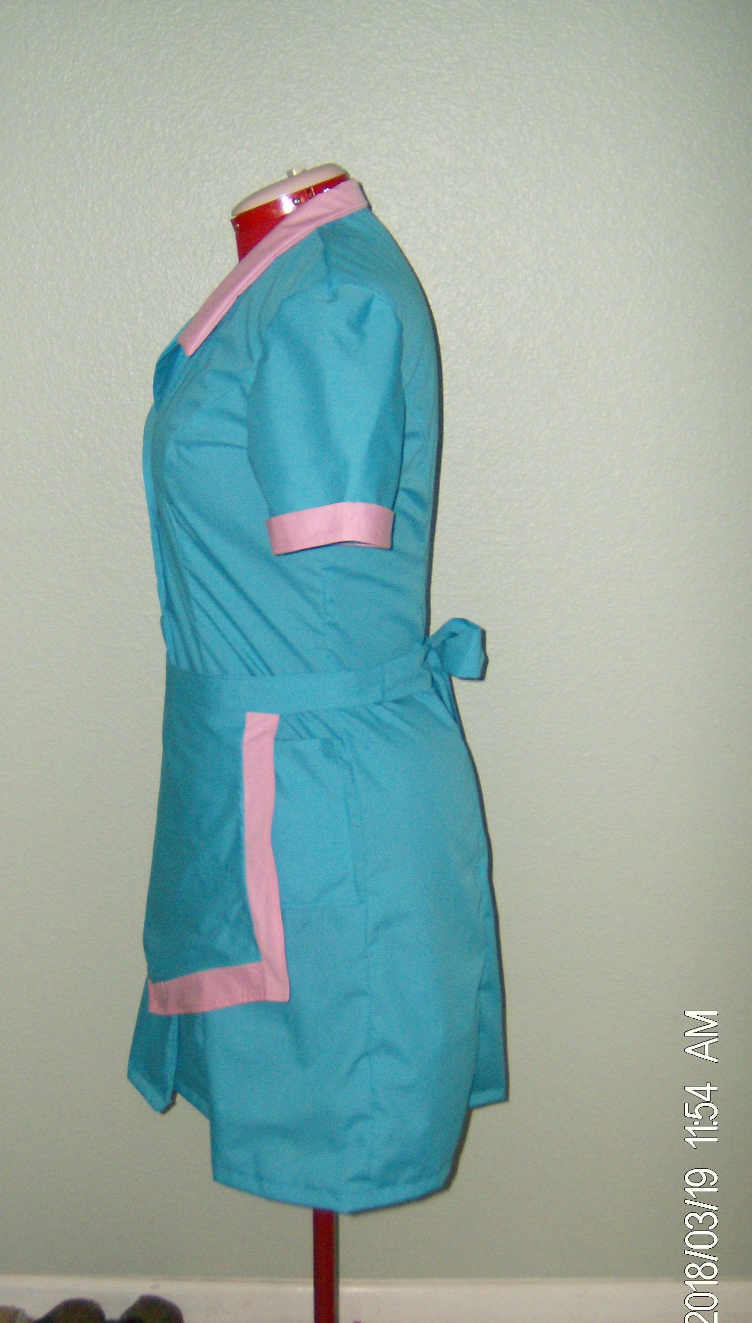 Waitress Dress Halloween Costume Uniform Retro Diner Hostess Dress Pinup Rockabilly Costume Outfit