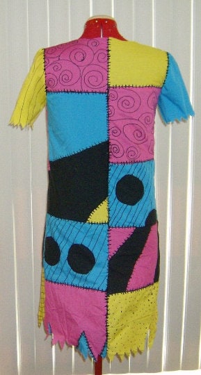 Sally Stitches Halloween Costume Dress, Women's Patchwork Costume, Gothic Rag Doll Halloween Costume, Spooky Cute Outfit