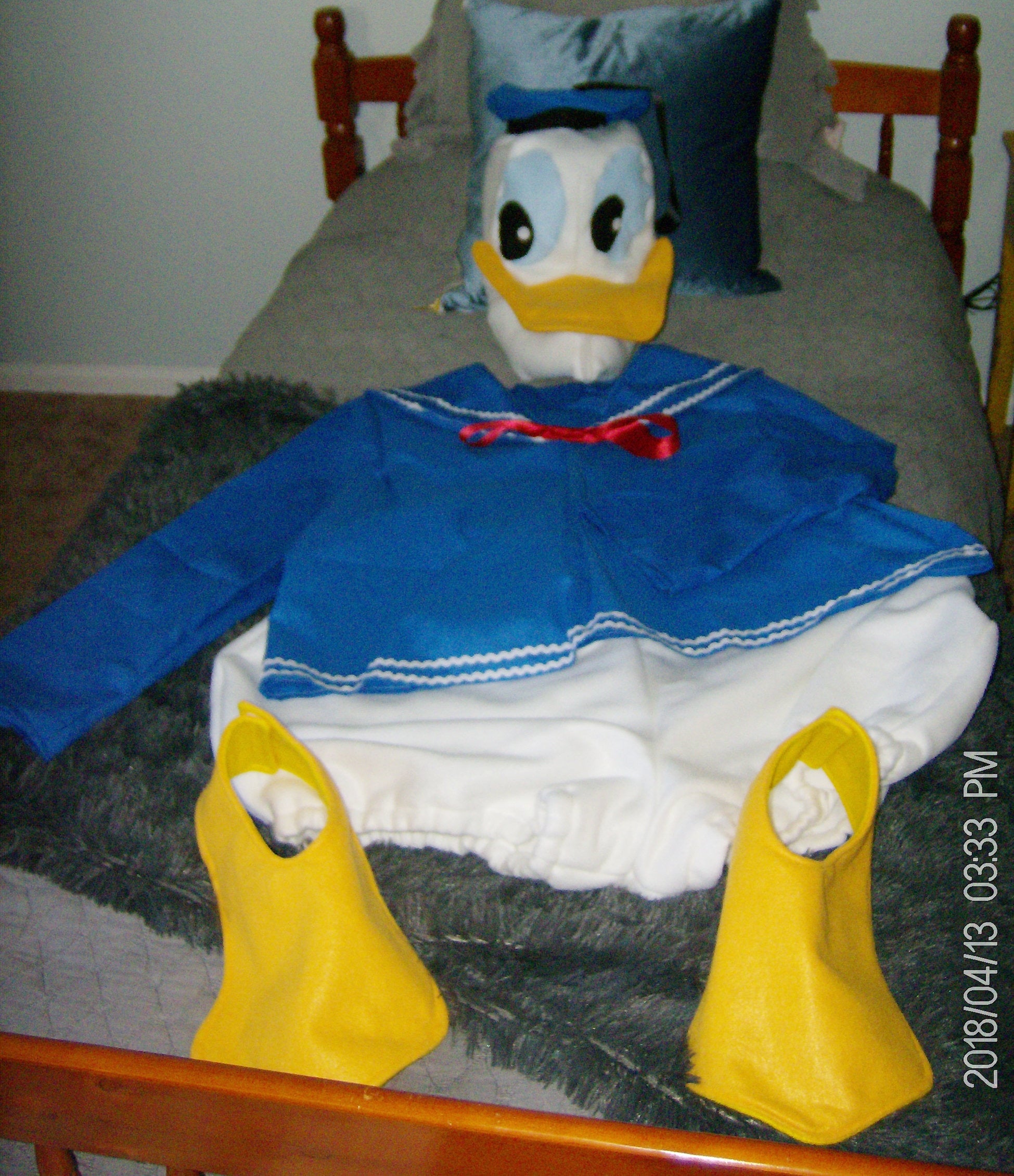 Donald Or Daisy Duck Halloween Costume, Funny Cartoon Halloween Costume, Duck Cosplay Outfit