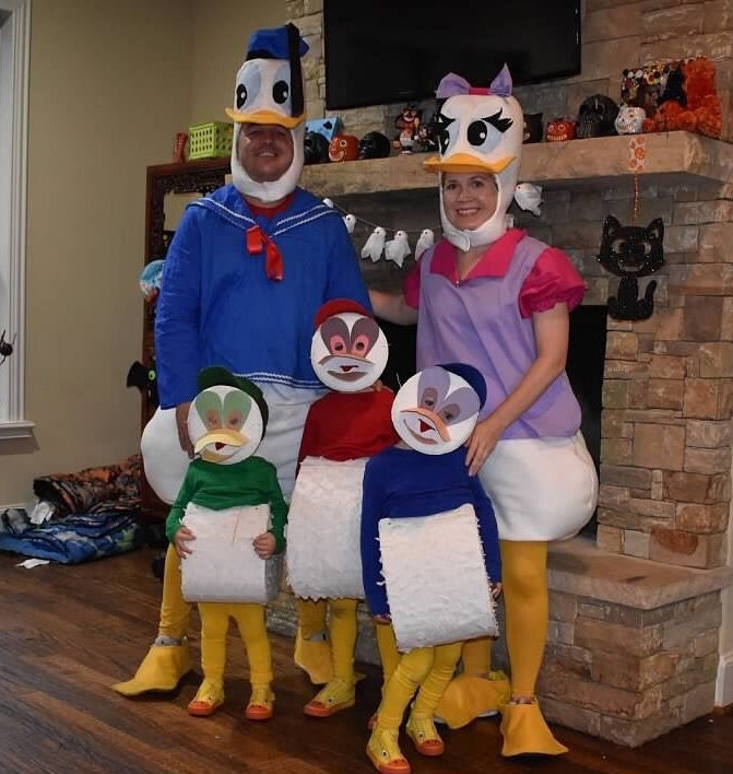 Donald Daisy Duck Halloween Costume, Couples Cartoon Cosplay Outfit