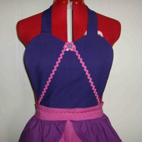 Anastasia Inspired Apron Costume Retro Maid Waitress Uniform Princess Halloween Cosplay