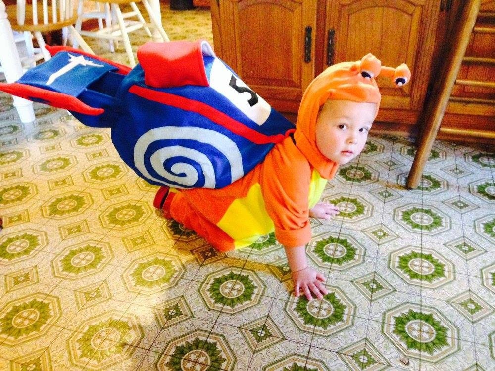 Racing Snail Turbo Halloween Costume Outfit, Turbo Inspired Snail Costume, Funny Animal Halloween Costume, Kids Snail Costume