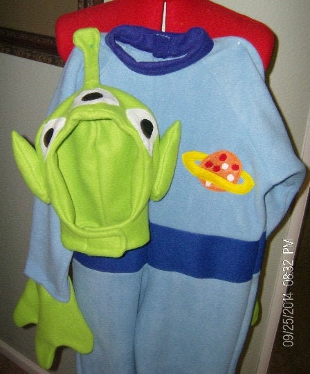 3 Eyed Alien Costume Blue Green Halloween, Kids Alien Halloween Costume, Space Creature Costume, Cute Sci Fi Costume for Kids