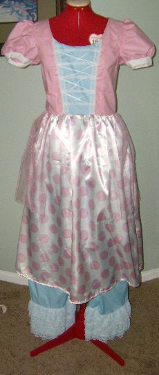 Girls Little Bo Peep Halloween Costume Dress, Shepherdess Costume for Toddlers, Storybook Dress Up