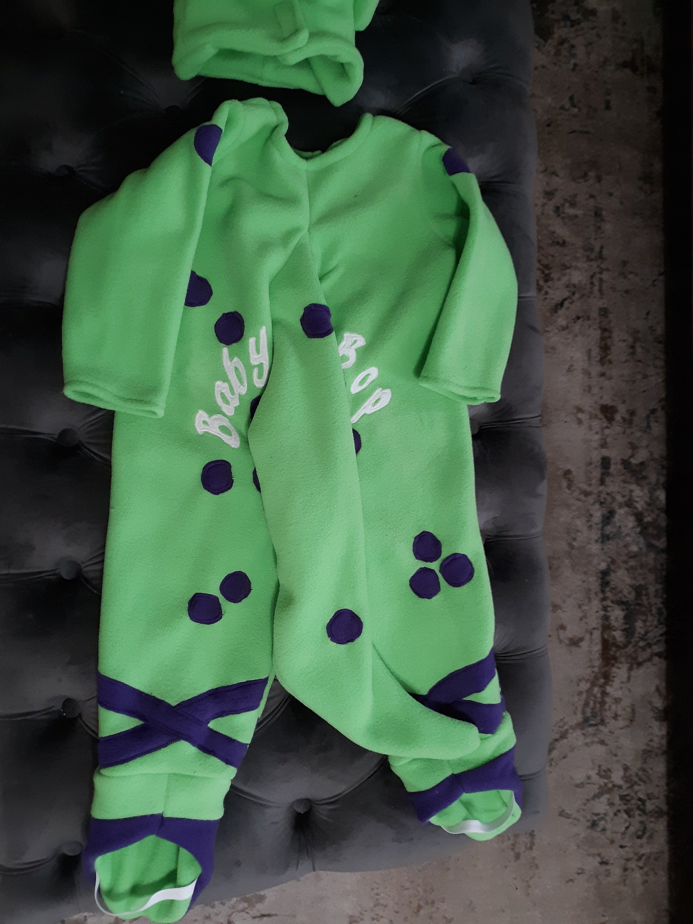 Baby Bop Halloween Costume Outfit, Purple Dino Halloween Costume, Cute Dinosaur Costume for Kids, Retro Character Costume