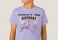 Birthday Girl T Shirt Kid SIZE  You Choose The Color Custom Made Personalized