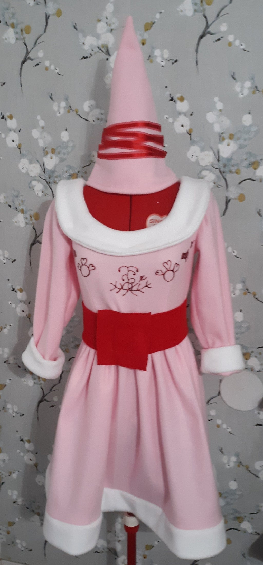 Girls Kids Jovie Elf Halloween Costume Set Dress Christmas Movie Cosplay Holiday Outfit