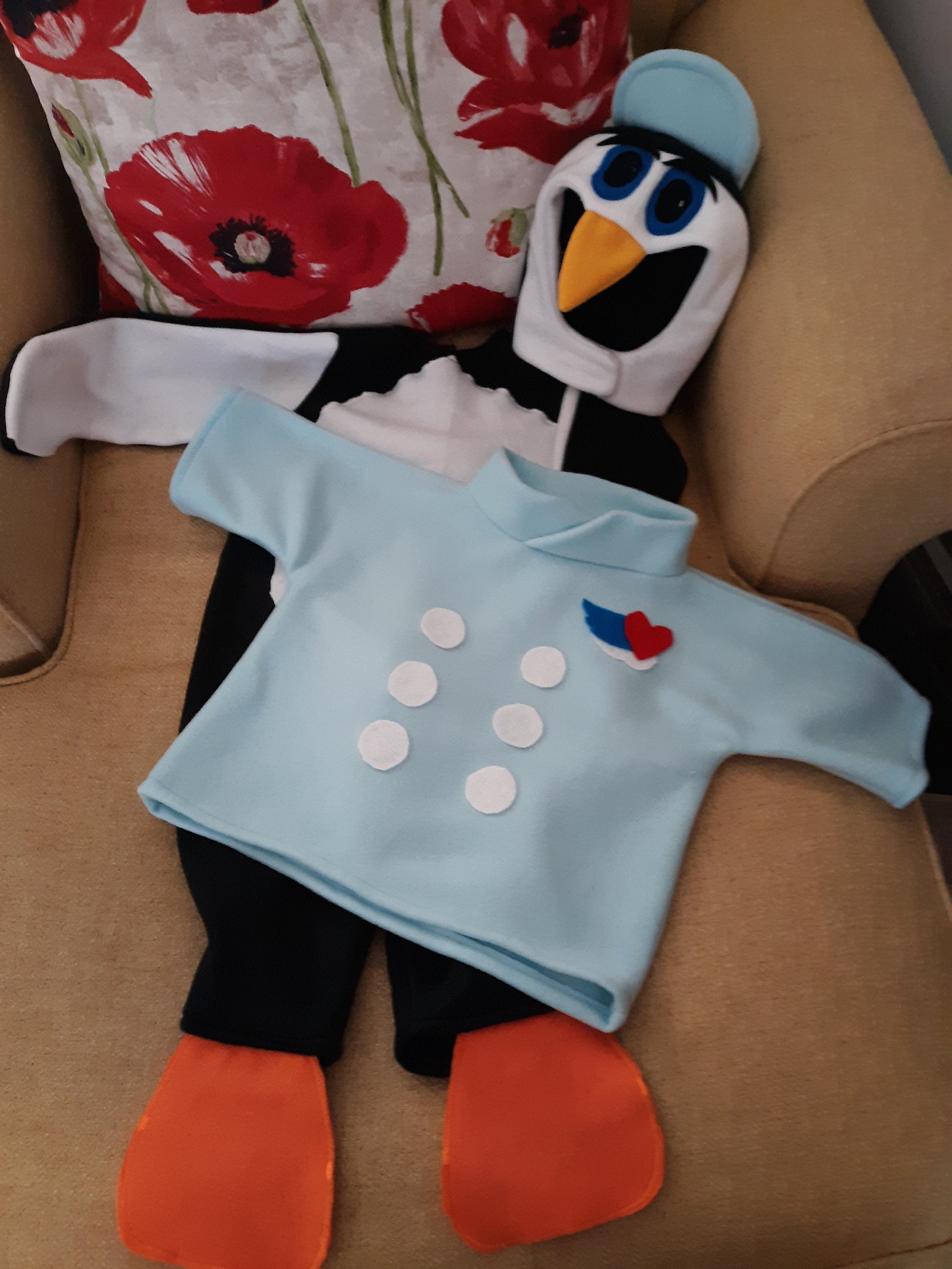 Penguin Pip Halloween Costume, Custom Penguin Costume, Kids Bird Halloween Costume, Cute Animal Costume, Penguin Pip Suit