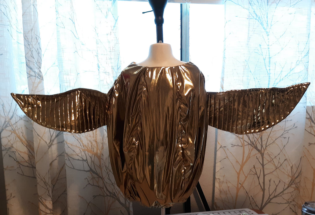 Kids Golden Snitch Halloween Costume, Magical Flying Ball Outfit, Fantasy Cosplay