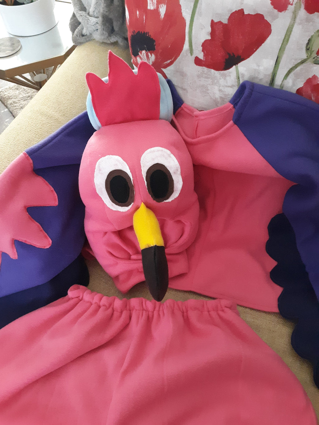 Women's Flamingo Freddy Halloween Costume, Adult Flamingo Costume, Funny Pink Bird Halloween Costume, Tropical Flamingo Cosplay