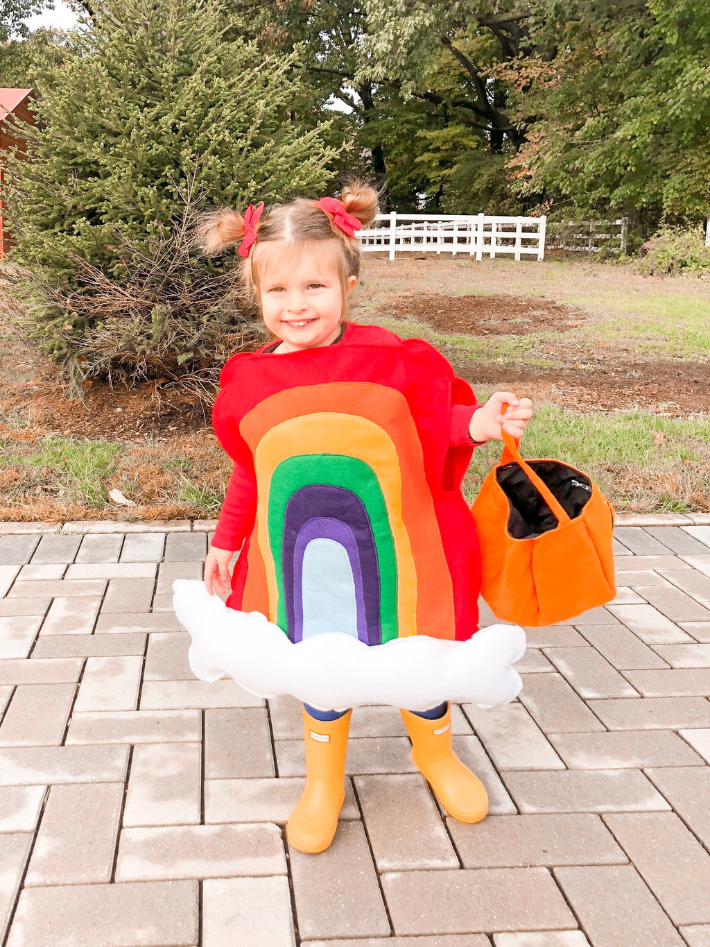 Kids Rainbow Halloween Costume Sunshine Cloud Fun Girls Colorful Cosplay Bright Fantasy Character Costume