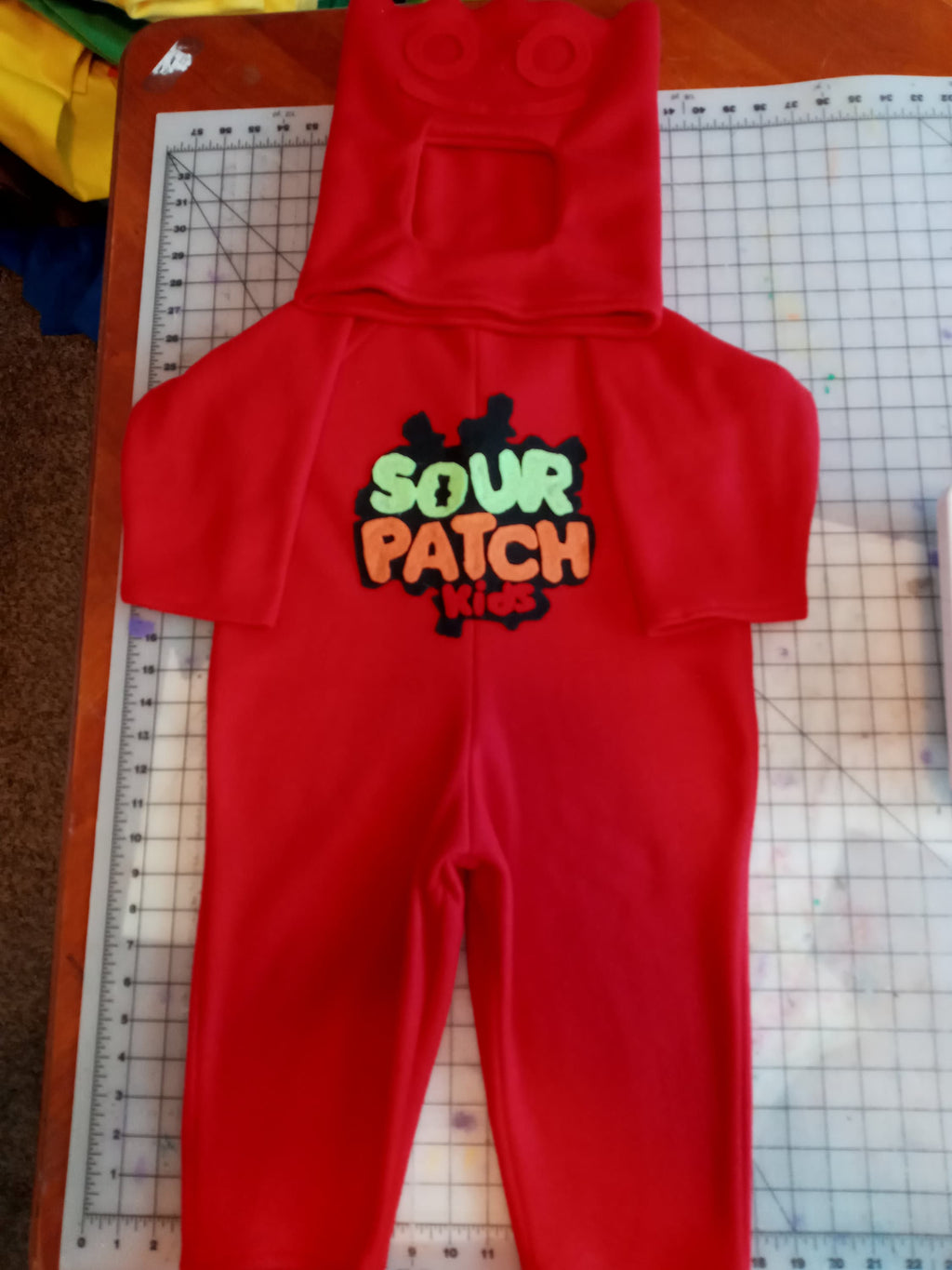 Kids Sour Patch Halloween Costume, Fleece Candy Cosplay Outfit