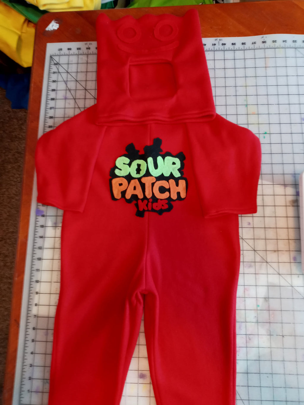Kids Sour Patch Halloween Costume, Fleece Candy Cosplay Outfit