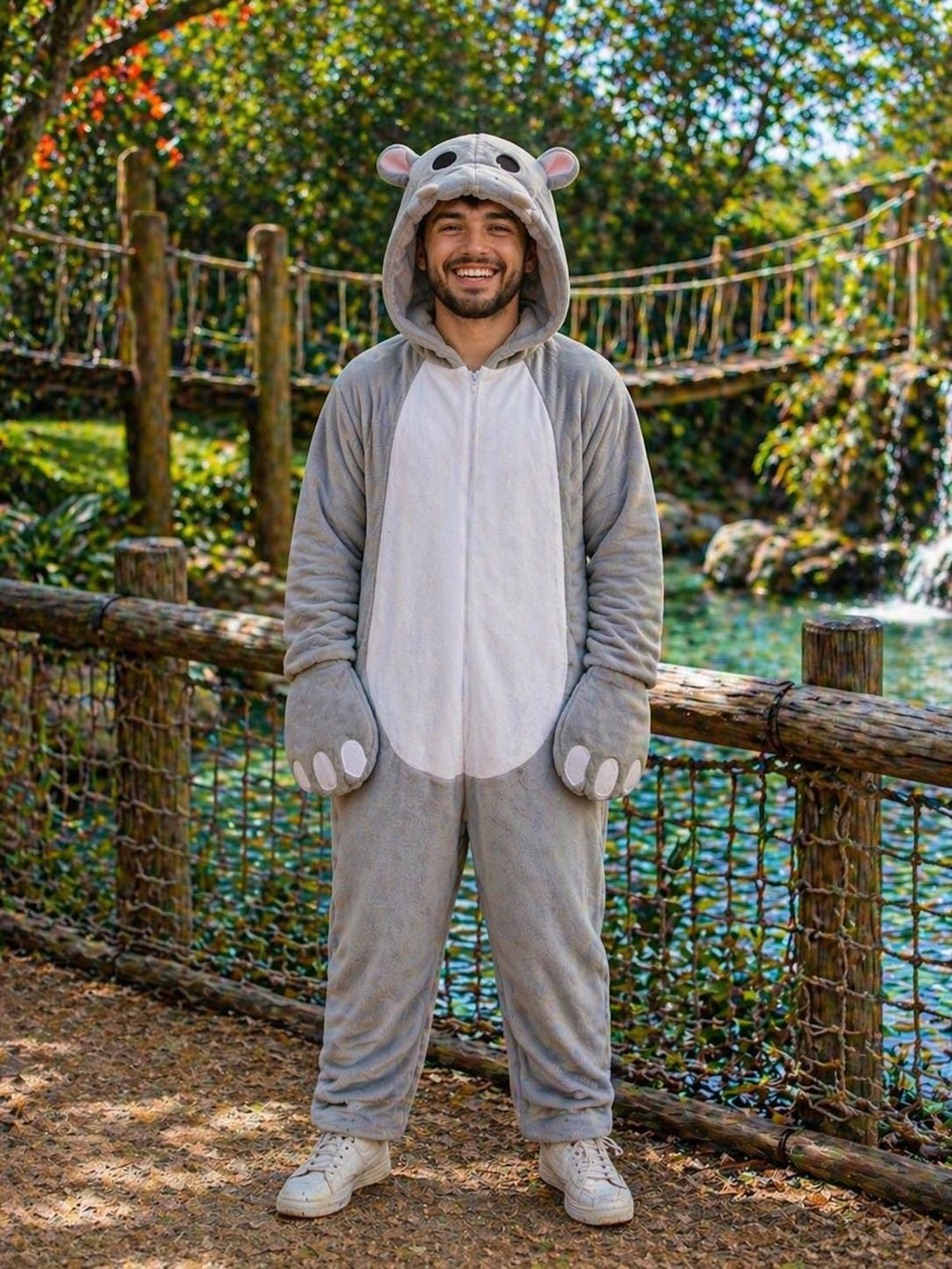 Hippo Hippopotamus Animal Halloween Costume Noah's Ark Costume, Funny Animal Costume, Cute Hippo Suit