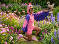 Women's Flamingo Freddy Halloween Costume, Adult Flamingo Costume, Funny Pink Bird Halloween Costume, Tropical Flamingo Cosplay