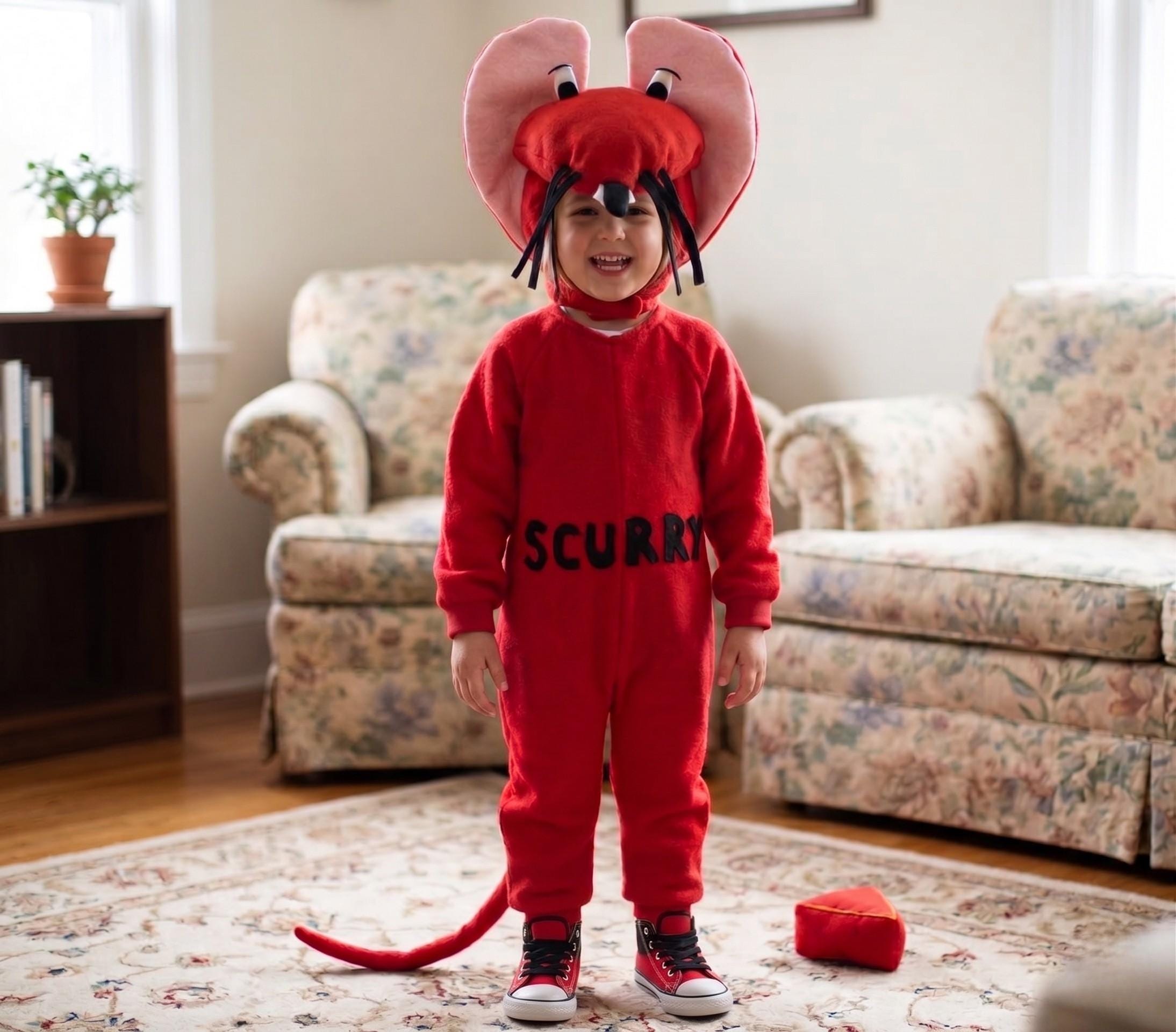 Mouse Halloween Costume Outfit, Kids Mouse Halloween Costume, Choose Color Animal Costume, Cute Mouse Costume for Kids