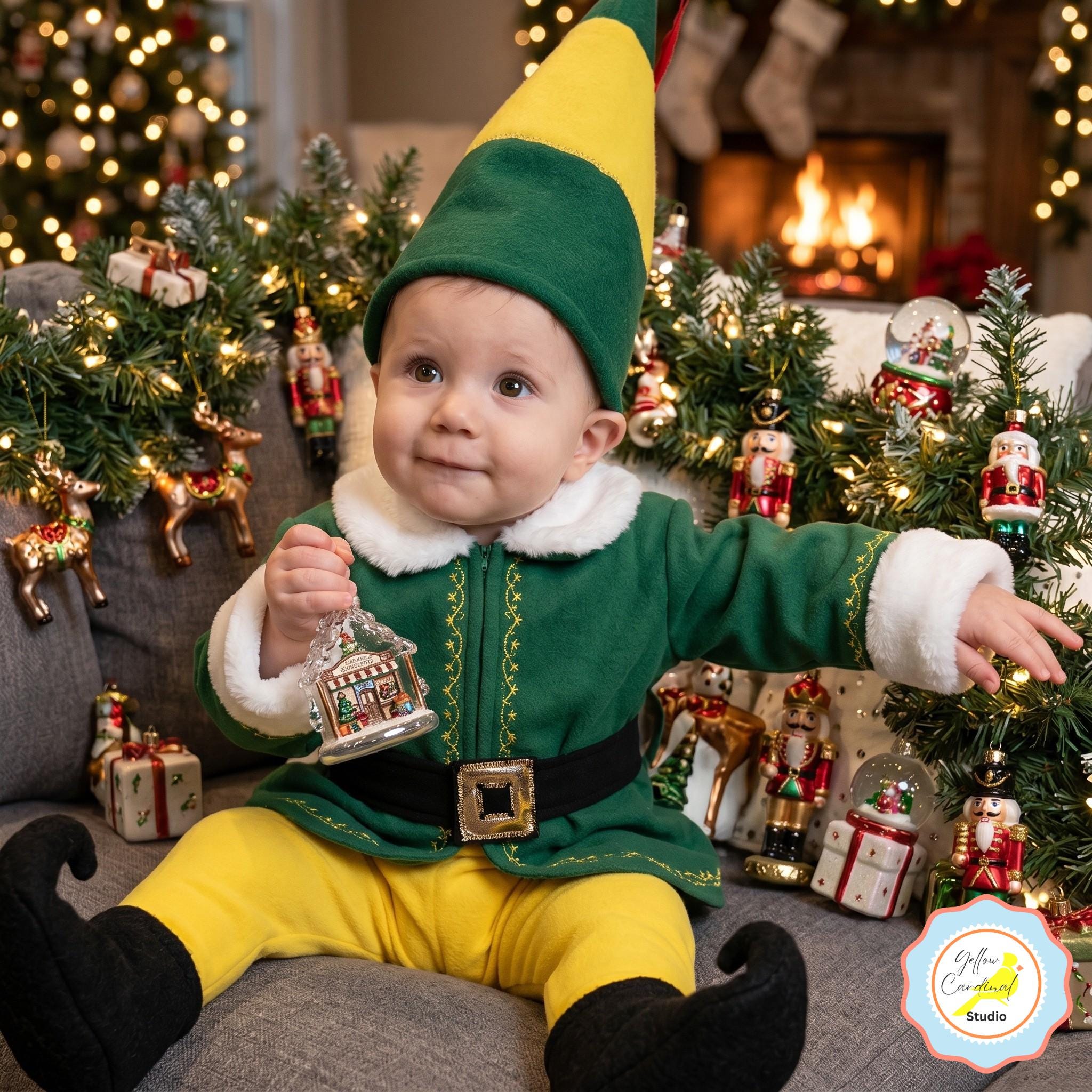 Buddy Elf Costume Custom Made Christmas Holiday Outfit Photos Christmas Movie Cosplay Holiday Outfit