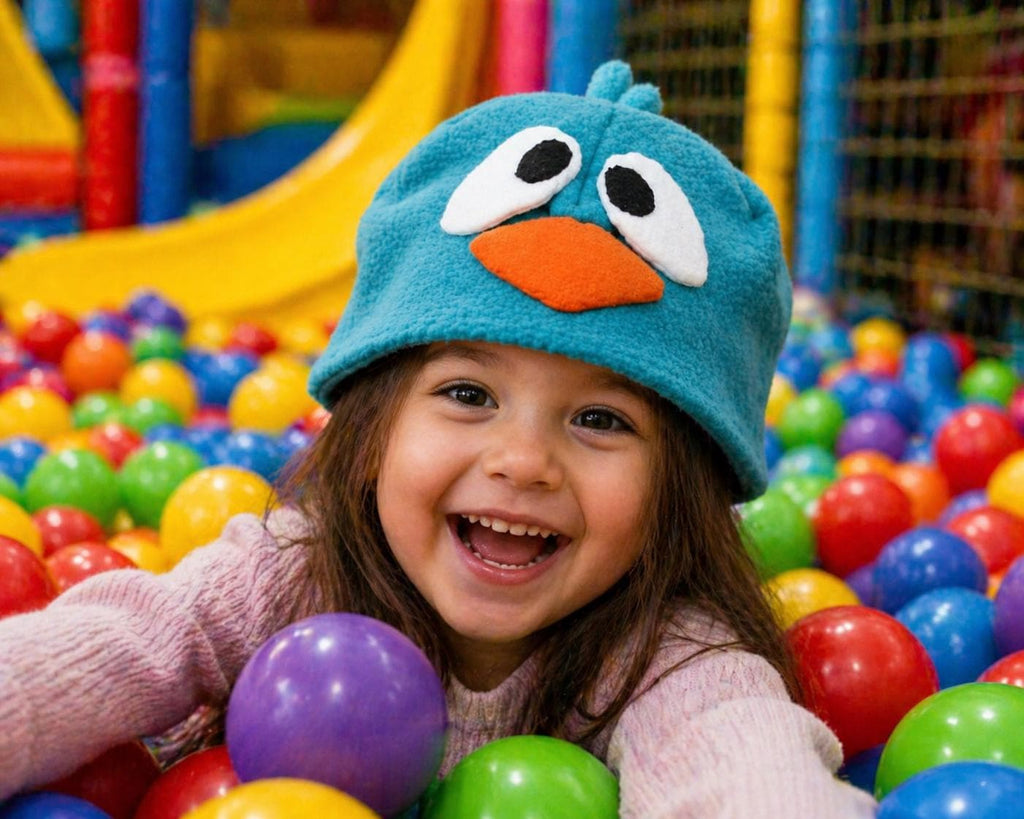 Fleece Sleepy Bird Halloween Costume Hat, Kids Bird Halloween Costume, Cozy Fleece Animal Costume, Cute Bird Costume for Kids