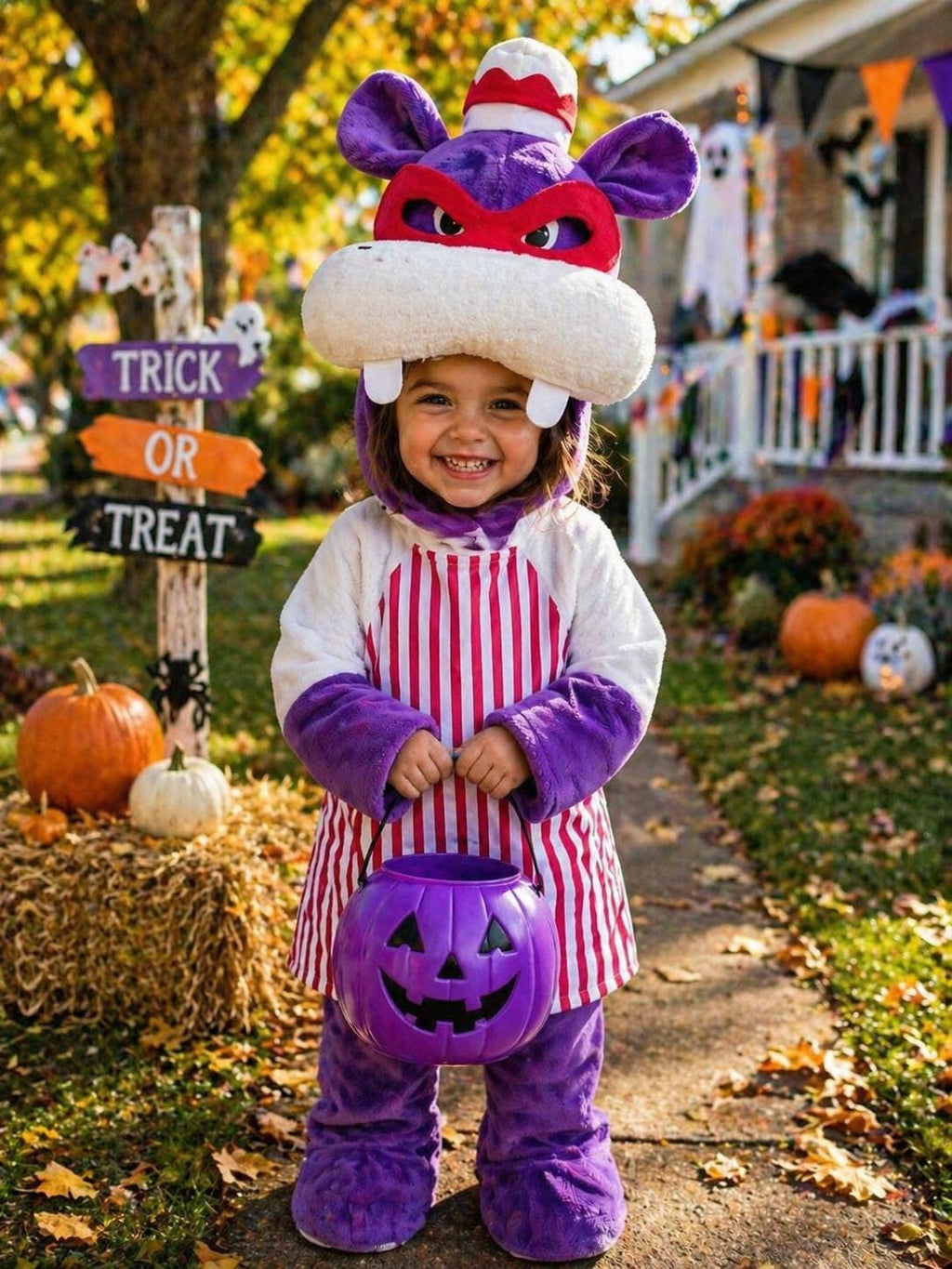 Purple Hippo Halloween Costume Outfit, Kids Hippo Halloween Costume, Cute Animal Costume for Kids, Plush Hippo Costume