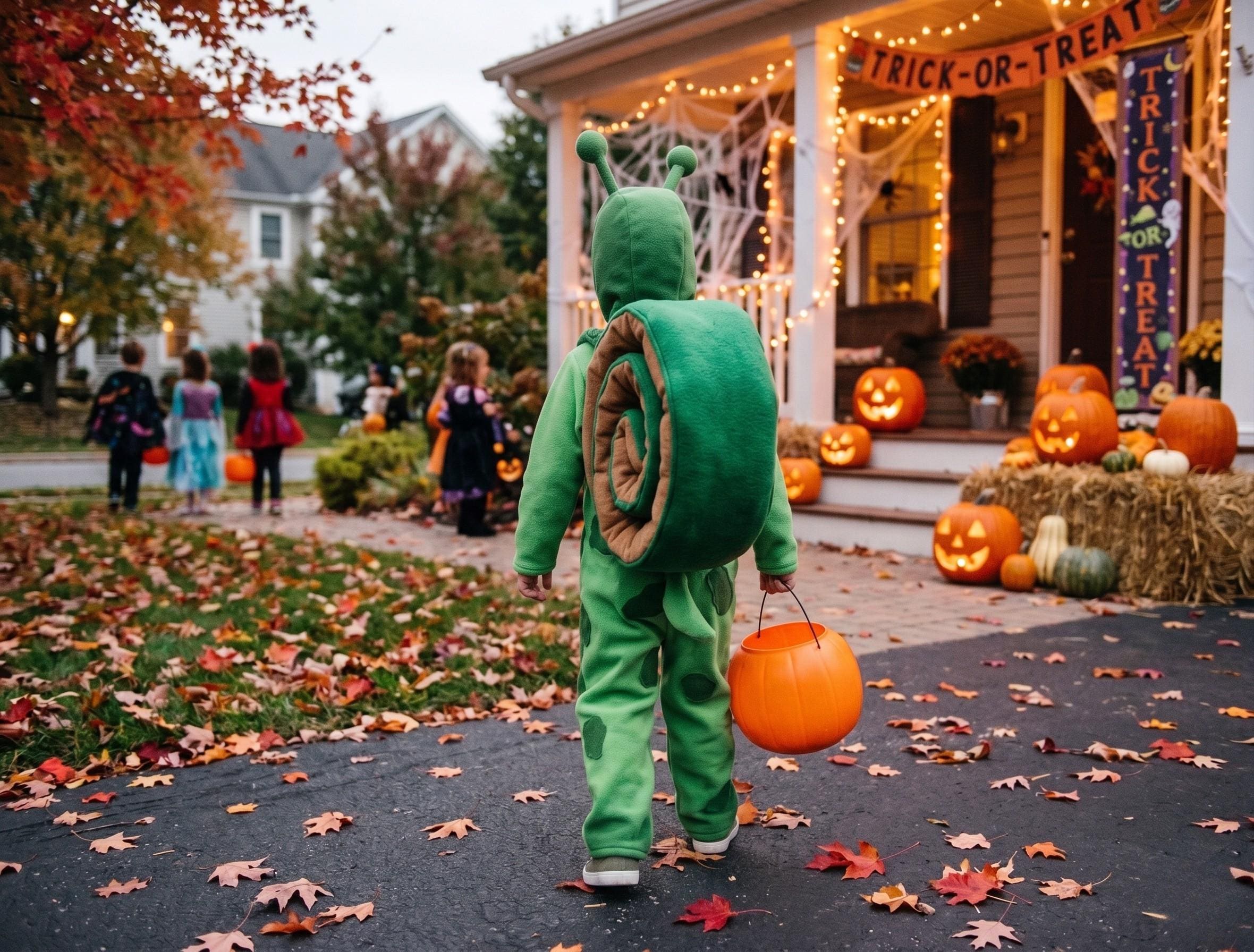 Green Snail With Shell Halloween Costume Outfit, Kids Snail Halloween Costume, Cute Garden Animal Costume, Plush Snail Costume for Kids
