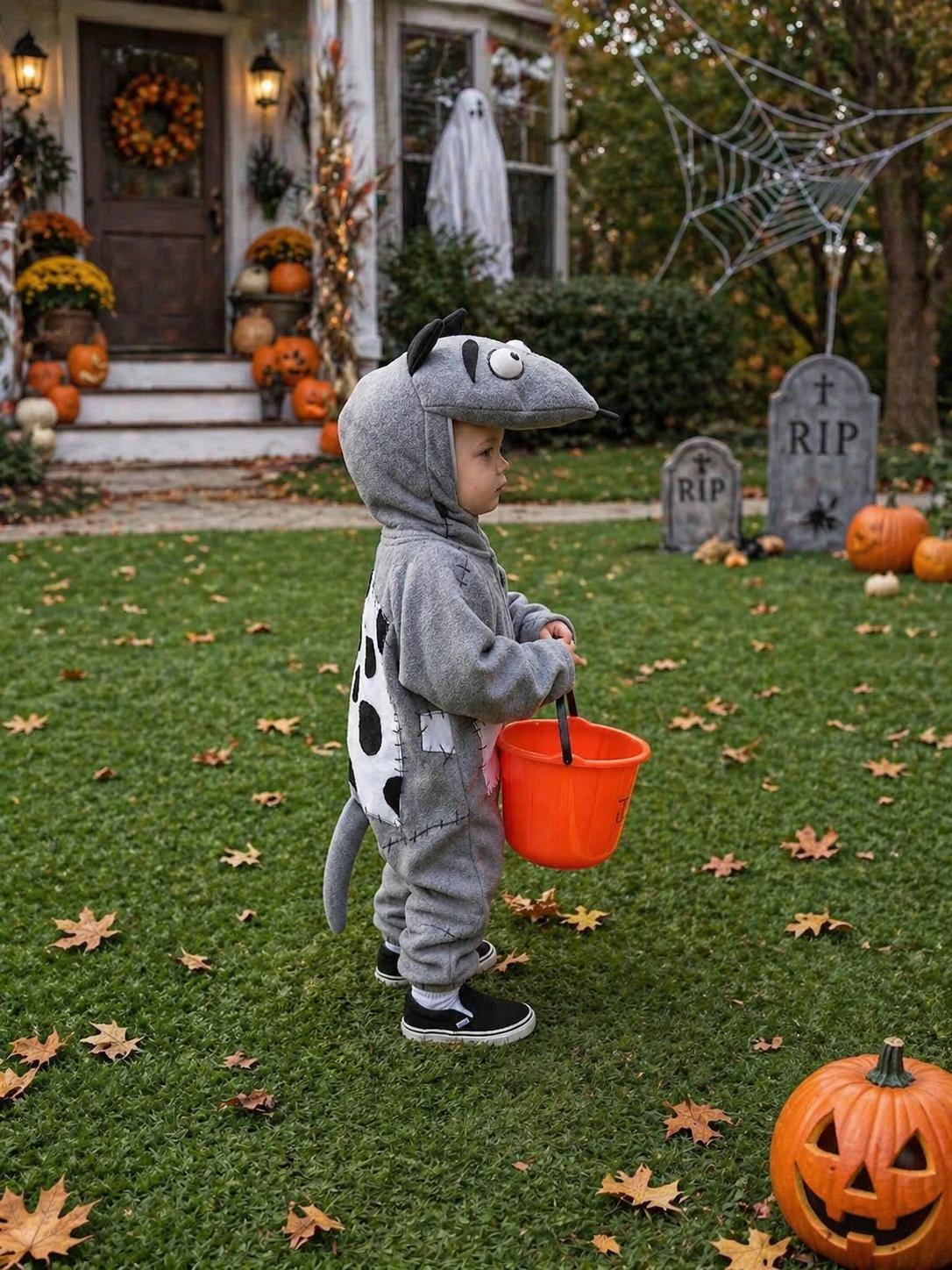 Sparky Dog Costume, Frankenweenie Zombie Puppy Outfit, Kids Halloween Dress Up
