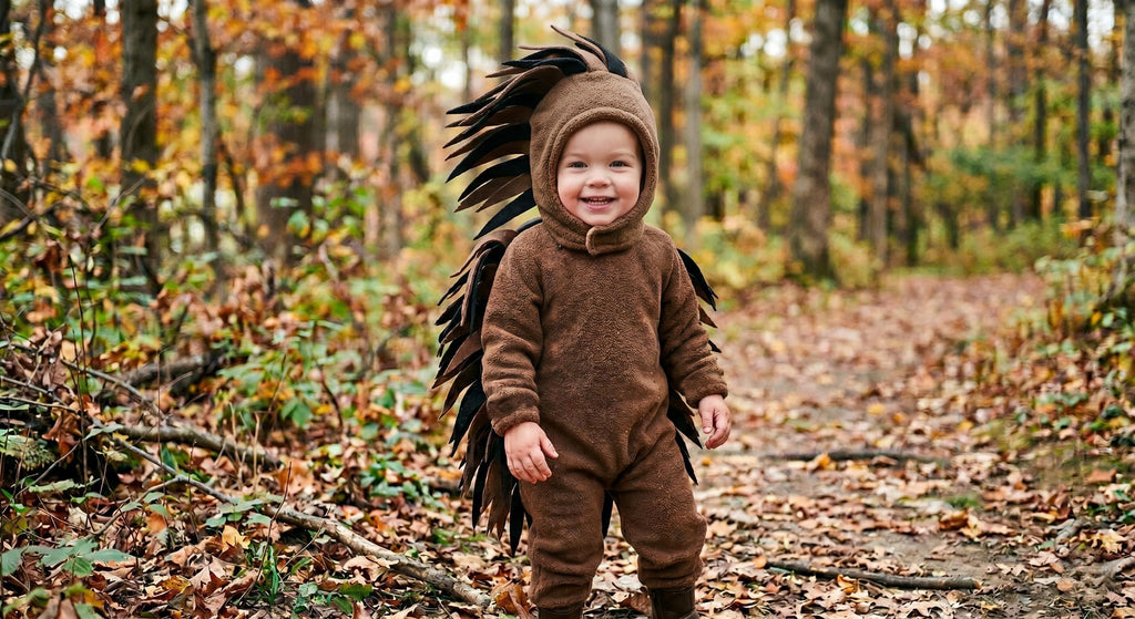 Fleece Porcupine Halloween Costume Custom Made Woodland Creature Animal Toddler Kids