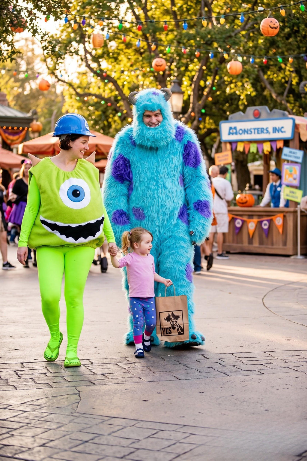 Green Mike Wazowski One-Eyed Monster Halloween Costume Kids Cosplay Character Inspired Fleece Creature Outfit