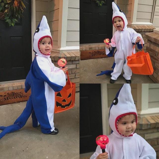 Great White Shark Halloween Costume, Kids Shark Costume, Ocean Animal Halloween Costume, Shark Week Outfit, Sea Creature Suit