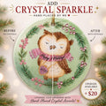 Hand-Placed Crystal Accent Upgrade for Holiday Ornament, Custom Sparkle EnhancementPersonalized
